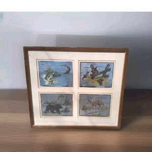 VTG Sportsman's Portfolio The Trophy Room Fred Sweney  4 Color-Etch Foil Prints